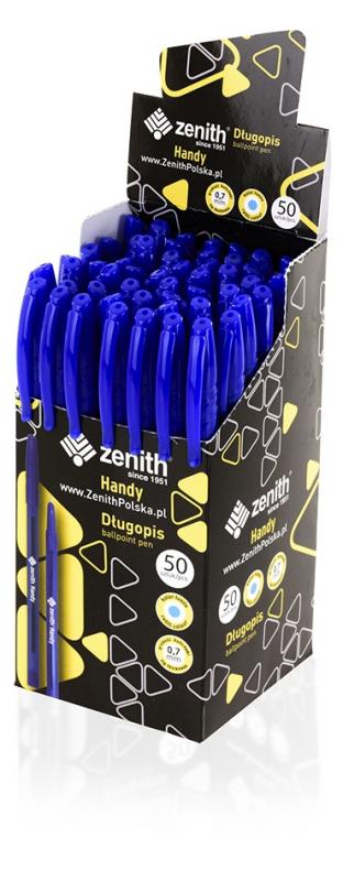 DŁUGOPIS ZENITH HANDY BOX50SZT NIEBIESKI