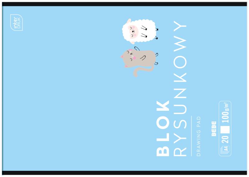 BLOK RYSUNKOWY A4/20 INTER BEBE KIDS MIX 100G