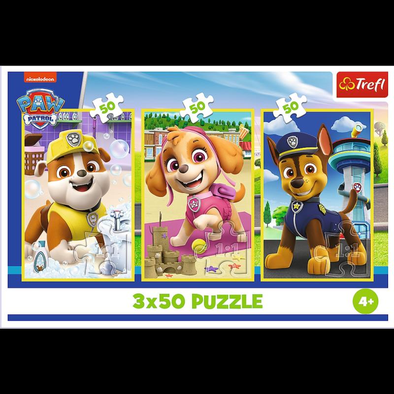 PUZZLE 3X50 TREFL NASZE PIESKI PSI PATROL
