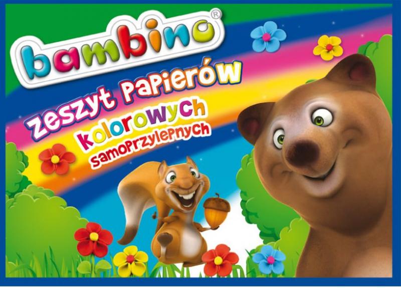 ZESZYT PAPIERÓW KOLOROWYCH B4 SAMOP.BAMBINO QIS-1586