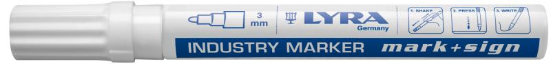 MARKER LAKIEROWY INDUSTRY BIAŁY
