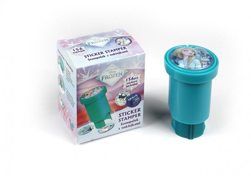 STEMPEL Z NAKLEJKAMI - MIX 2 WZORÓW - DISNEYFROZEN
