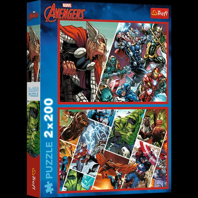 PUZZLE 2X200 TREFL OBROŃCY ŚWIATA