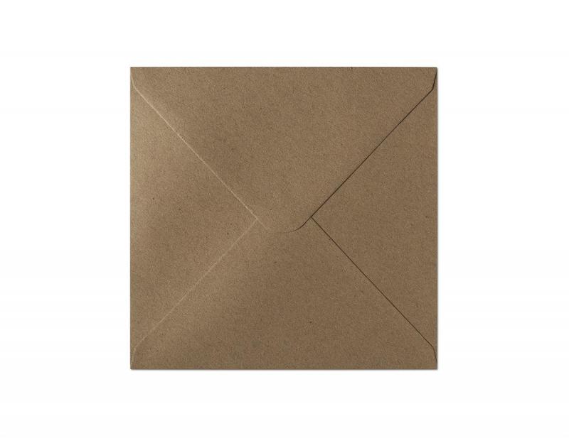 KOPERTA 160X160 KRAFT CIEMNOBEŻOWY 10SZT 120G