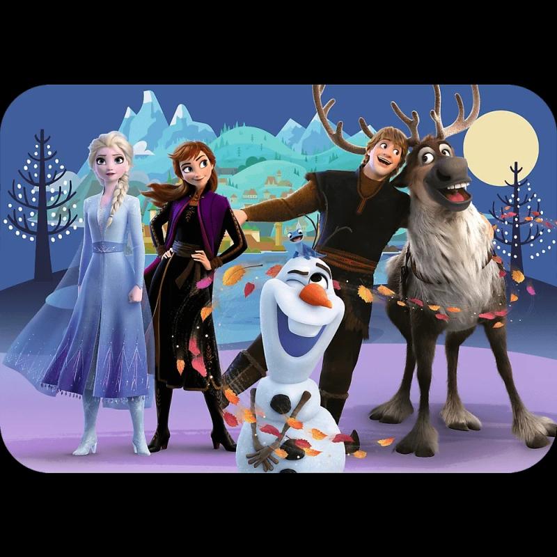 PUZZLE 24 TREFL DREWNO NIESAMOWITA KRAINA LODU FROZEN 2