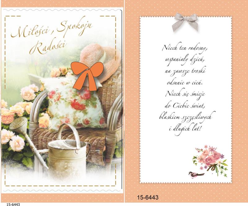 KARNET Z ŻYCZENIAMI