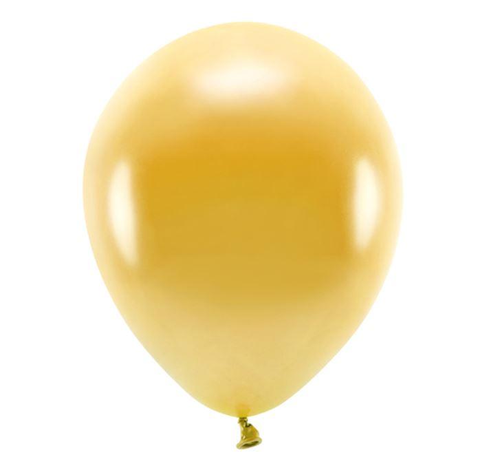 BALONY ECO METALIZOWANE ZŁOTY 26CM