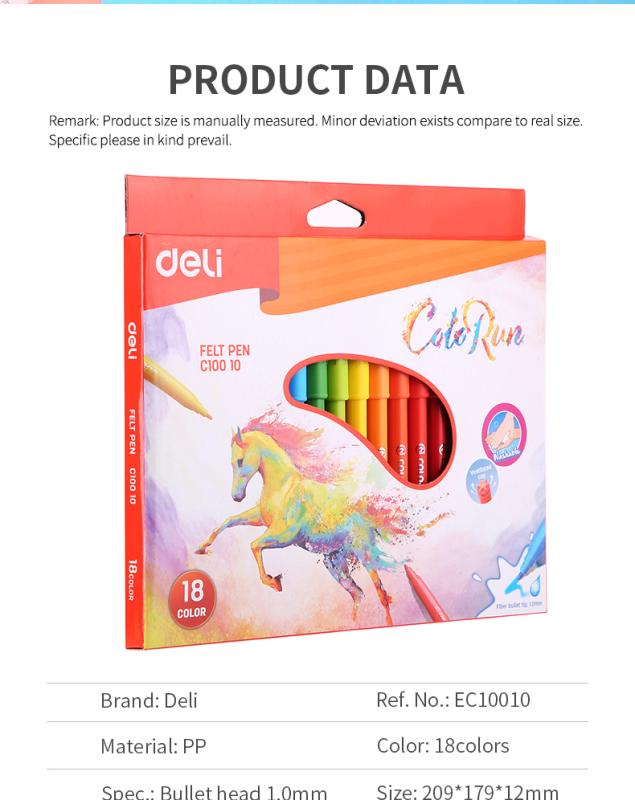 FLAMASTRY 18 COLORUN DELI