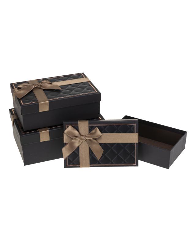 ZESTAW PUDEŁEK PUG-25267-PR BLACK SET A/3