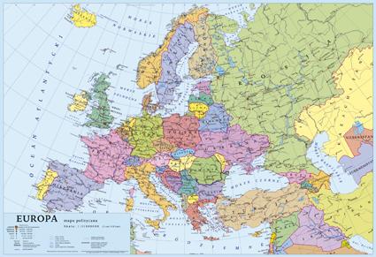 MAPA PODKŁAD EUROPA POLIT.KRESKA
