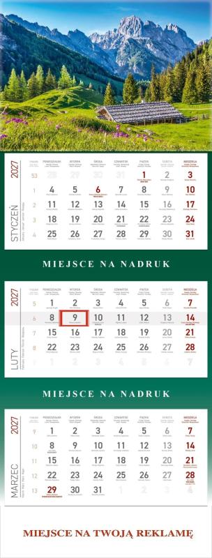 KALENDARZ TRÓJDZIELNY GÓRY 2027