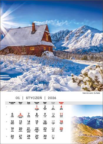 KALENDARZ WIELOPLANSZOWY TATRY JOTAN STANDARD