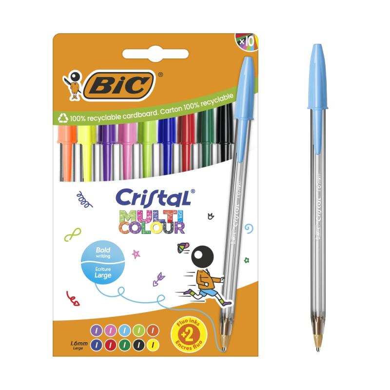 DŁUGOPIS BIC CRISTAL MULTICO MIX A10