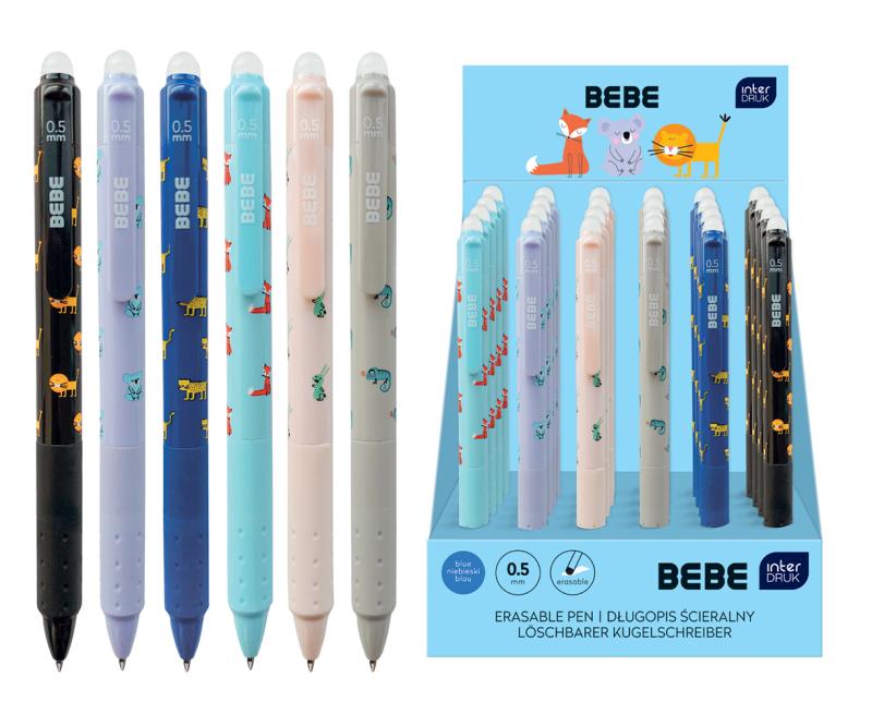 DŁUGOPIS WYMAZYWALNY BEBE KIDS Z GRIPEM A24
