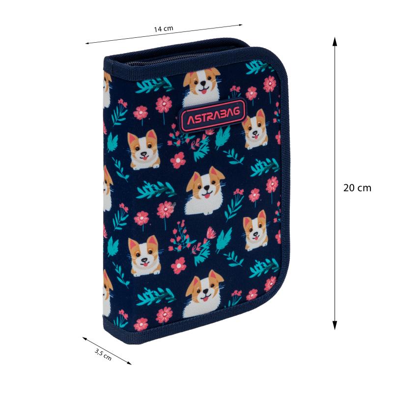 PIÓRNIK POJEDYŃCZY DWUKLAPKOWY BEZ WYPOSAZENIA ASTRABAG DEAR PUPPY AC1