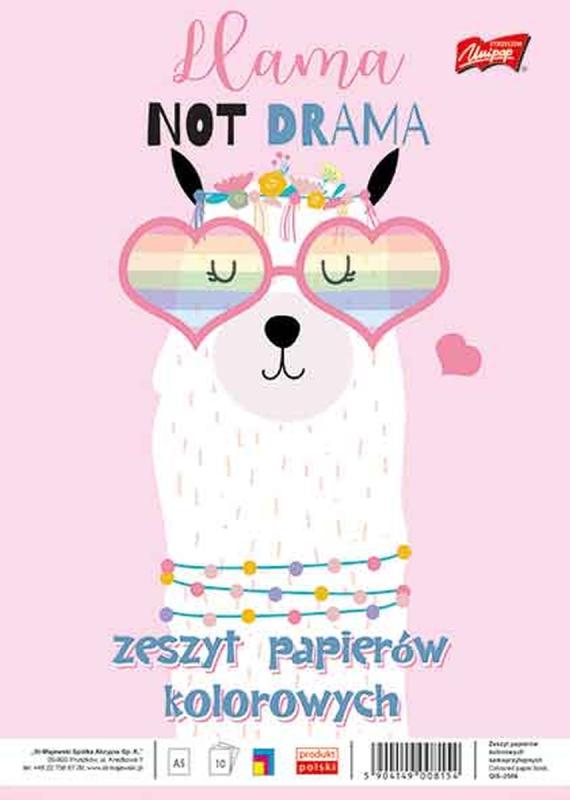 ZESZYT PAPIERÓW KOLOROWYCH A5 MAJEWSKI 10K