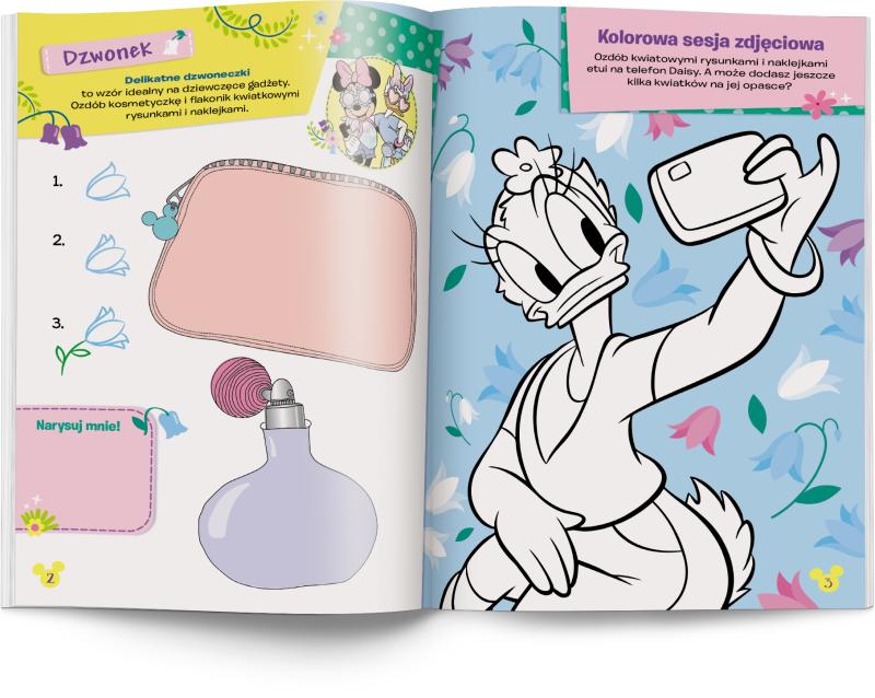 KSIĄŻECZKA DISNEY MINNIE. KWIATY