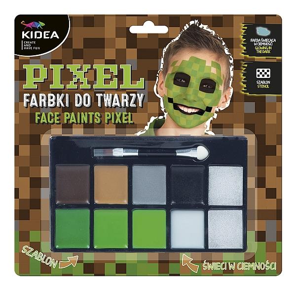 FARBKI DO TWARZY ZESTAW PIXEL KIDEA