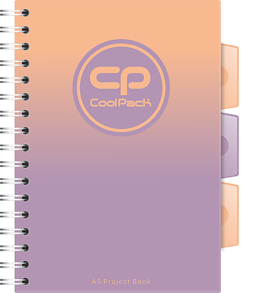 KOŁOZESZYT A5 CP GRADIENT - BERRY
