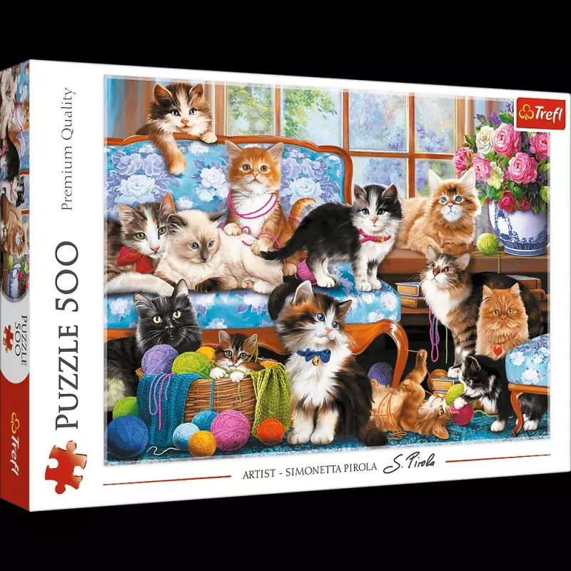 PUZZLE 500 TREFL KOCIA RODZINA