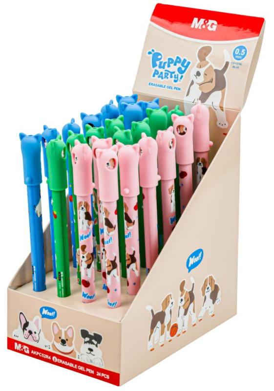 DŁUGOPIS WYMAZYWALNY SOFT ANIMALS PINGWIN 0,7MM NIEBIESKI MG