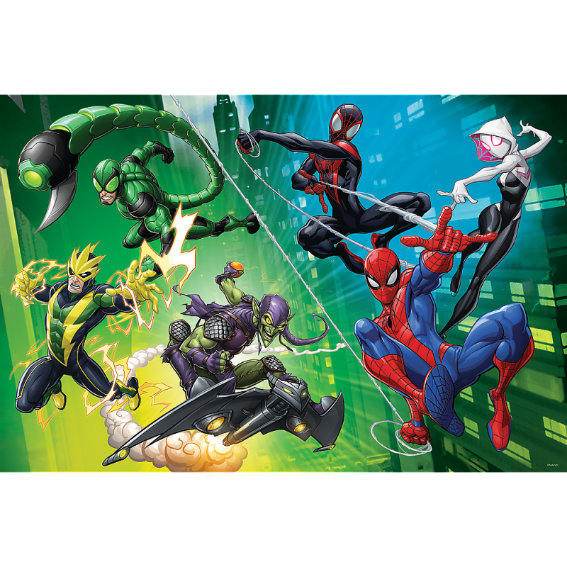 PUZZLE 300 TREFL W PAJĘCZEJ SIECI.SPIDERMAN