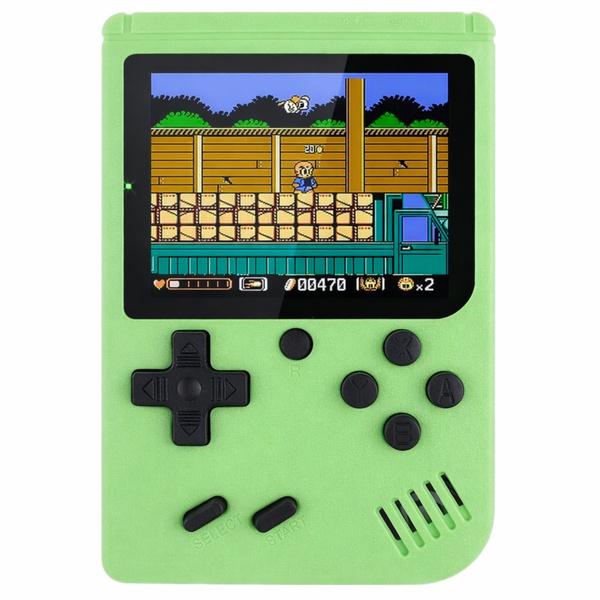 GRA ELEKTRYCZNA KONSOLA RETRO 108W1 EKRAN LCD ZIELONA