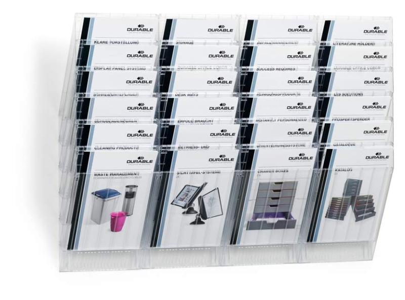 PÓŁKA FLEXIBOX 12*A4 DURABLE PION PRZEZROCZYSTA