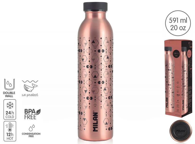 BUTELKA TERMICZNA 591 ml COPPER CZARNA