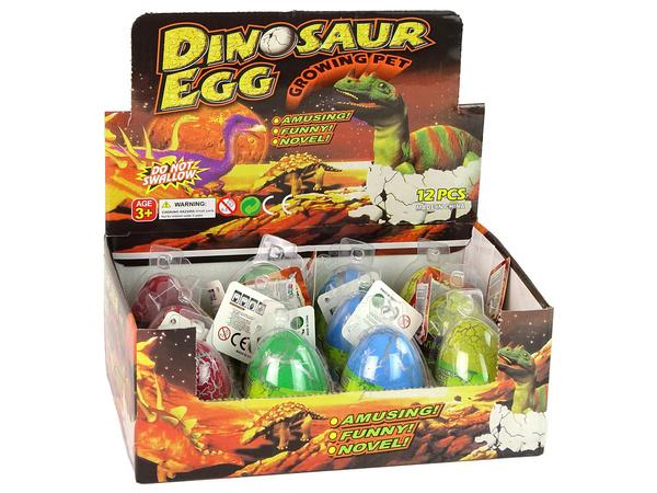 WYKLUWAJĄCE SIĘ MAGICZNE JAJKO DINOZAURA ROSNĄCE 6CM KOLOROWE