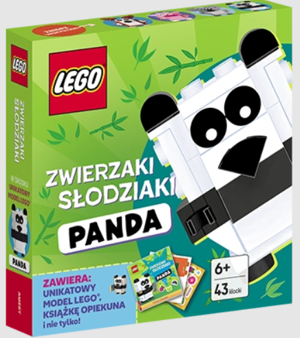 KSIĄŻECZKA LEGO MASTER BRAND. ZWIERZAKI SŁODZIAKI PANDA
