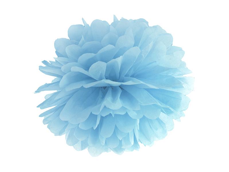 POMPON BIBUŁOWY J.MGLISTO.NIEB 25CM
