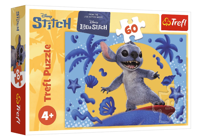 PUZZLE 60 TREFL DZIEŃ ZE STITCHEM