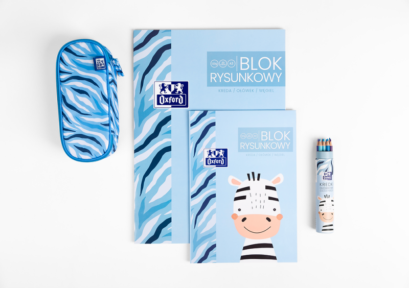 BLOK RYSUNKOWY A3/20 BIAŁY OXFORD 120G KIDS