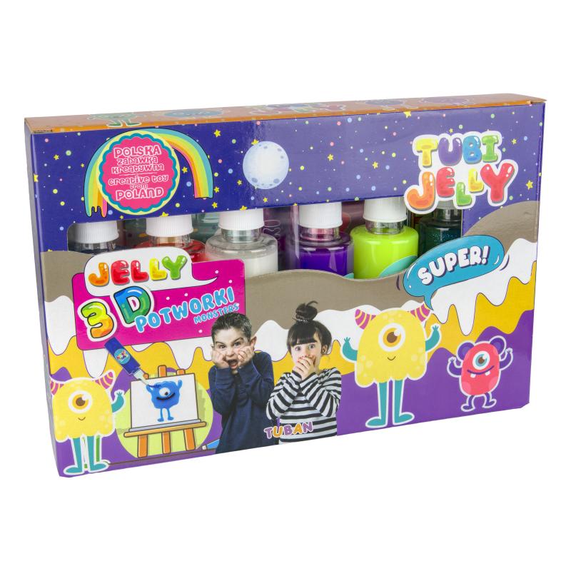 ZESTAW TUBI JELLY 6 KOL - POTWORKI