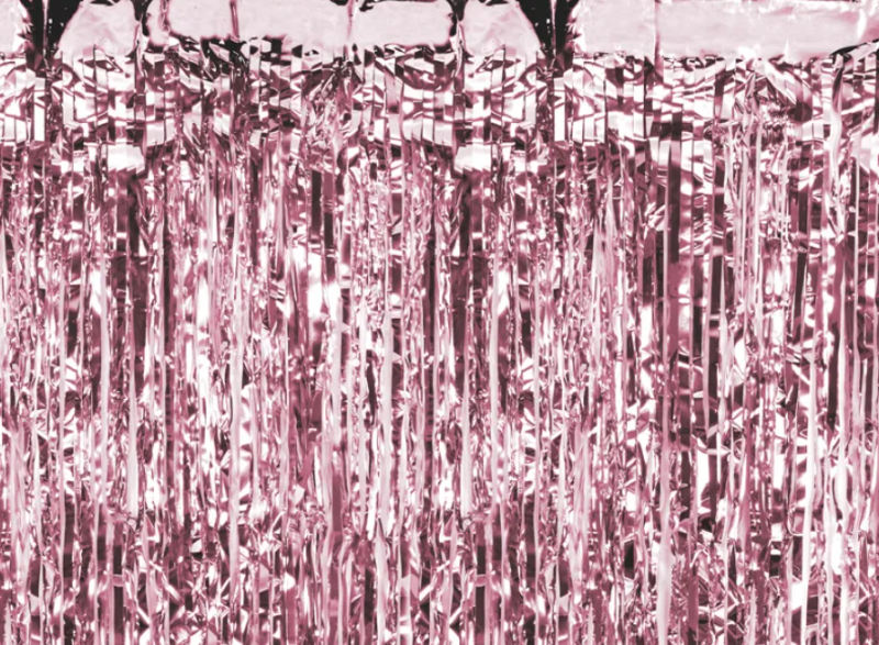 KURTYNA PARTY RÓŻOWE ZŁOTO 100X200CM