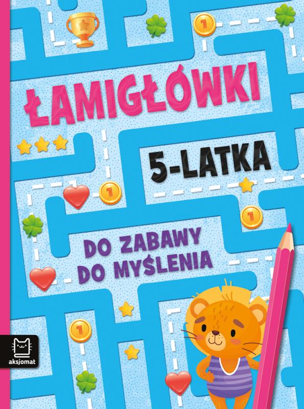 KSIĄŻECZKA ŁAMIGŁÓWKI 5-TKA DO ZABAWY DO MYSLENIA