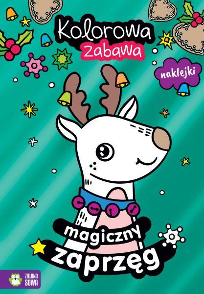 KSIĄŻECZKA KOLOROWANKA ZABAWA.MAGICZNY ZAPRZĘG #ŚWIĘTA