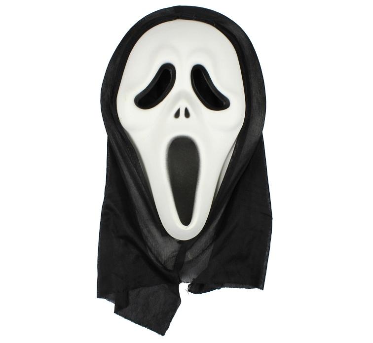 MASKA EVA Z KAPTUREM KRZYK HALLOWEEN BANER