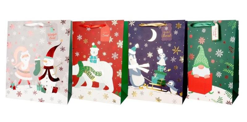 TORBA PREZENTOWA 26X32 SKRZAT, PINGWIN, MIŚ A12 #ŚWIĘTA