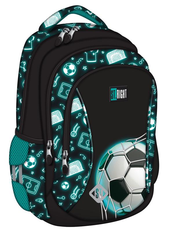 PLECAK 3-KOMOROWY NEON FOOTBALL STRIGHT BP-26