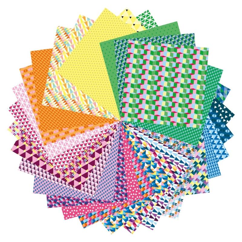 PAPIER ORIGAMI GEOMETRYCZNY 20X20CM 70G