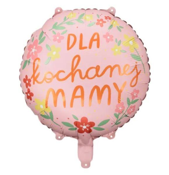 BALON FOLIOWY 'DLA KOCHANEJ MAMY', 45 cm, mix