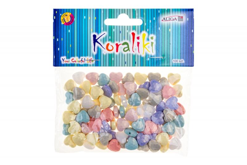 KORALIKI W KSZTAŁCIE SERC PJ-5693 ROZM.1,1CM, A/100