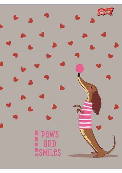 ZESZYT A4/32 # LOVELY DACHSHUND LAMINOWANY
