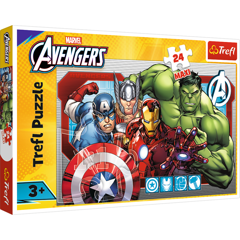 PUZZLE 24 TREFL MAXI ZAWSZE SPRAWIEDLIWI AVENGERS