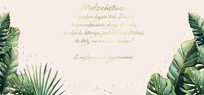 KOPERTA ŚLUB MONSTERA