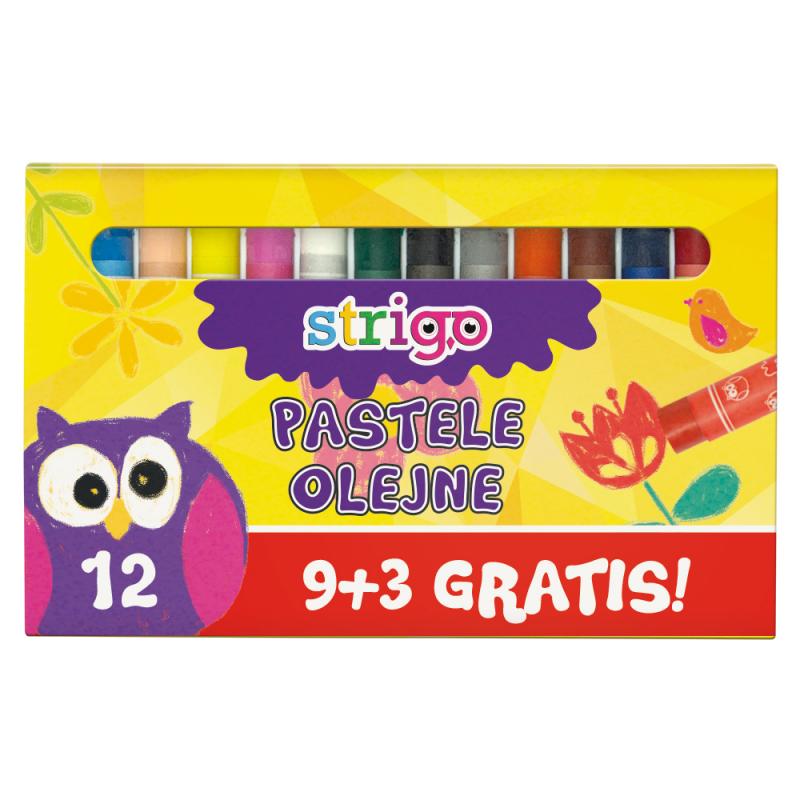 PASTELE OLEJNE 12 KOLOROW