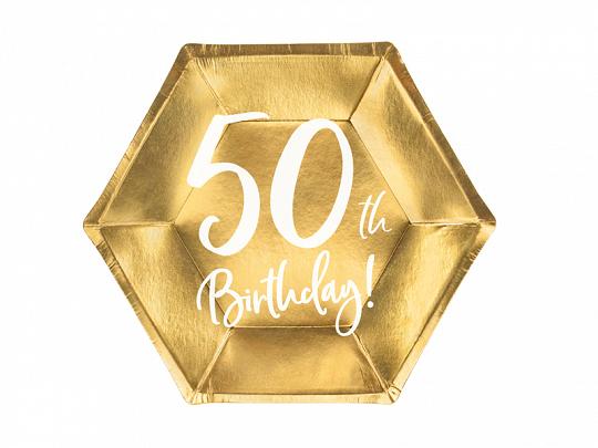 TALERZYKI PAP.50TH BIRTHDAY