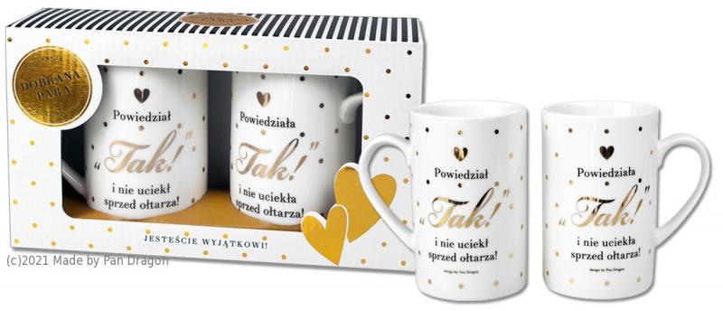 KUBKI SET GOLD-POWIEDZIELI TAK